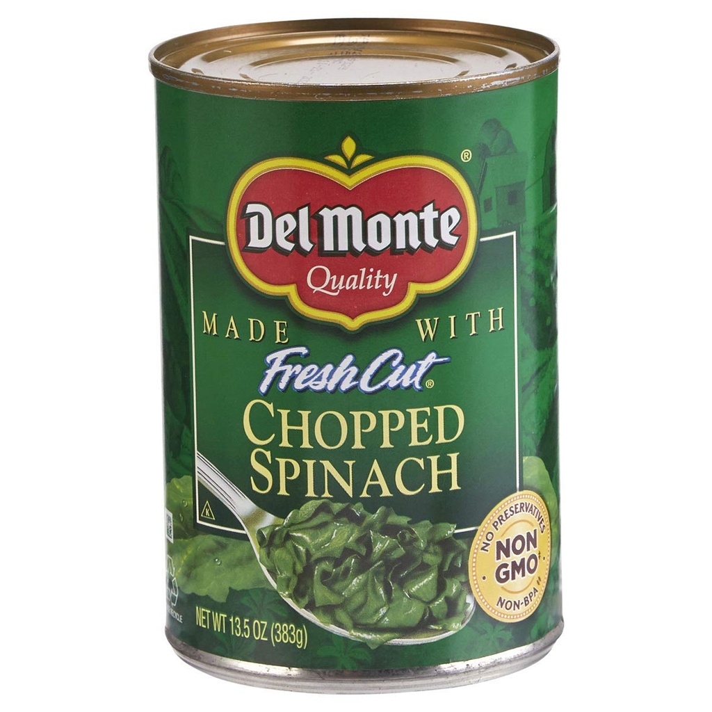 MWF - 7:30-8:30 A.M. TRAJANO Del Monte Fresh Cut ChoppedSpinach 383g