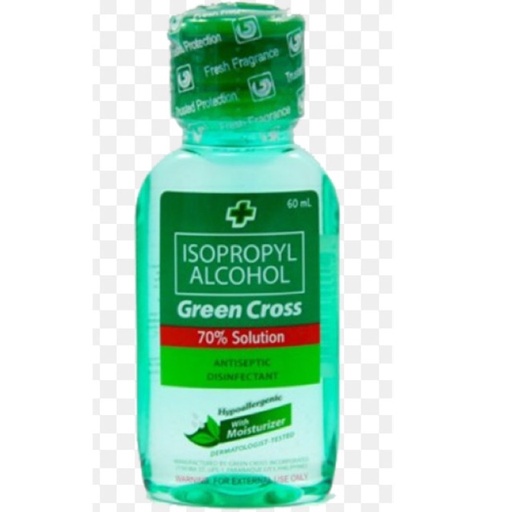 MWF 7:30am Cagadas Green Cross Alcohol 60 ml