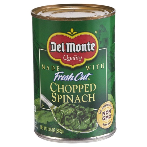 MWF - 7:30-8:30 A.M. TRAJANO Del Monte Fresh Cut ChoppedSpinach 383g