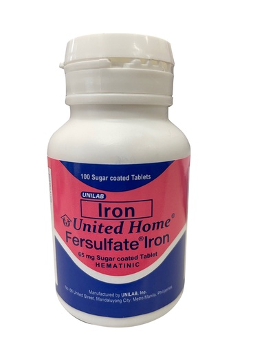 MWF 7:30-8:30 Besinga Lailanie United home Fersulfate Iron 65mg