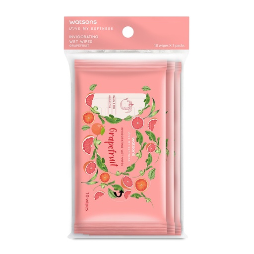 MWF 1130 Lagnason Wet Wipes Grapefruit 10sheets